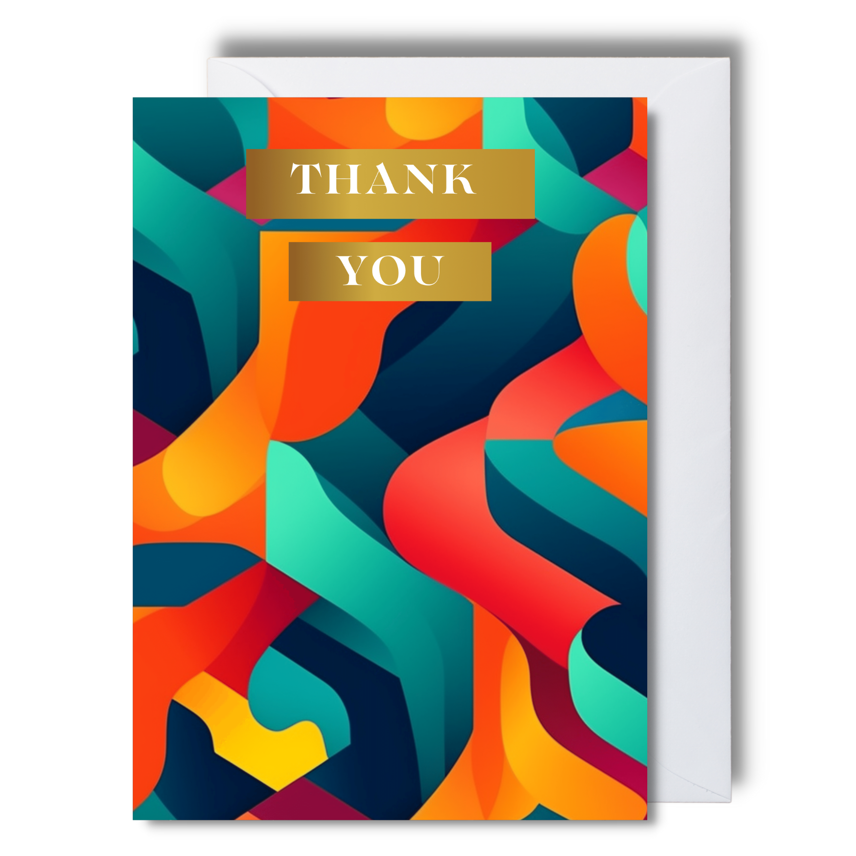 Abstract Thank You Card