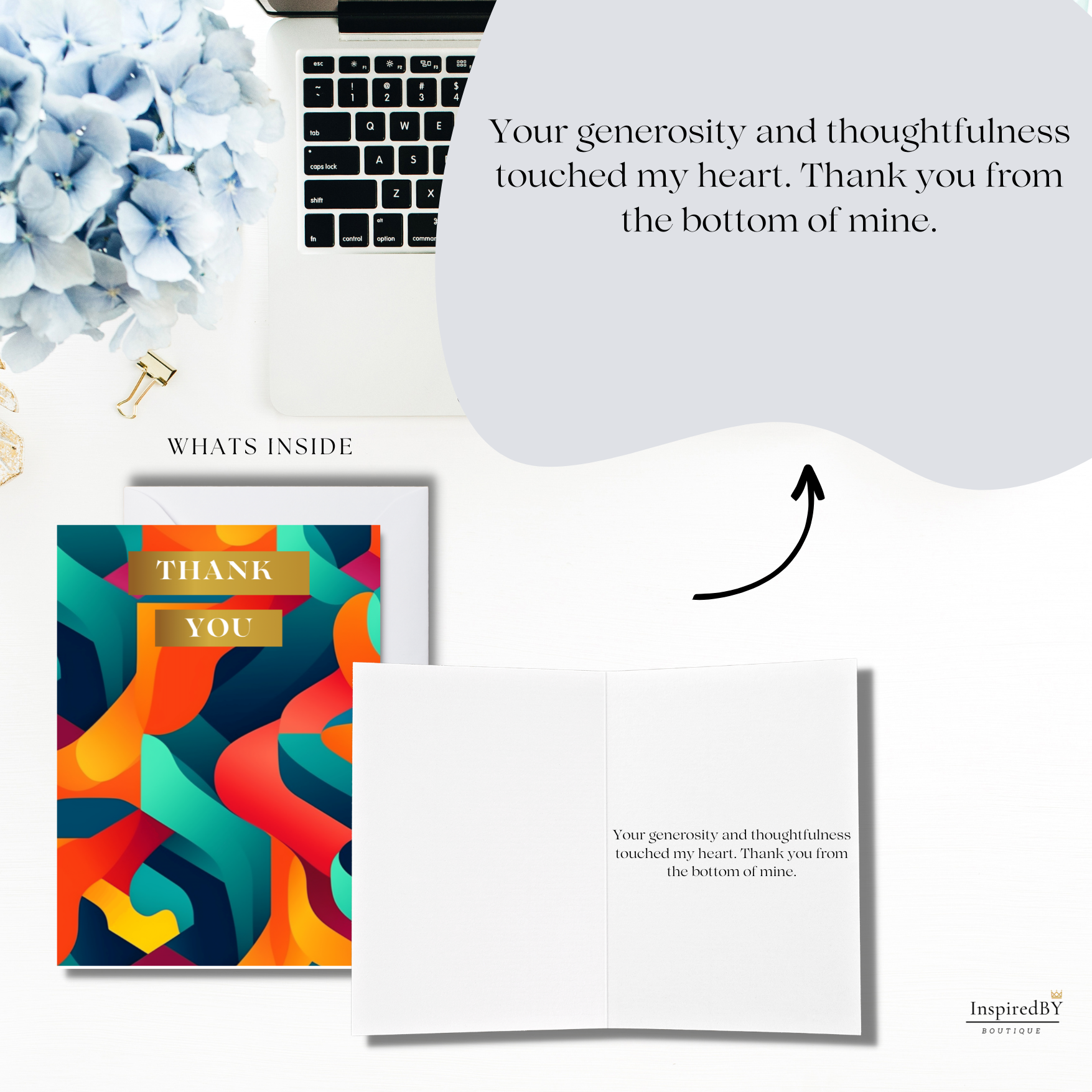 Abstract Thank You Card