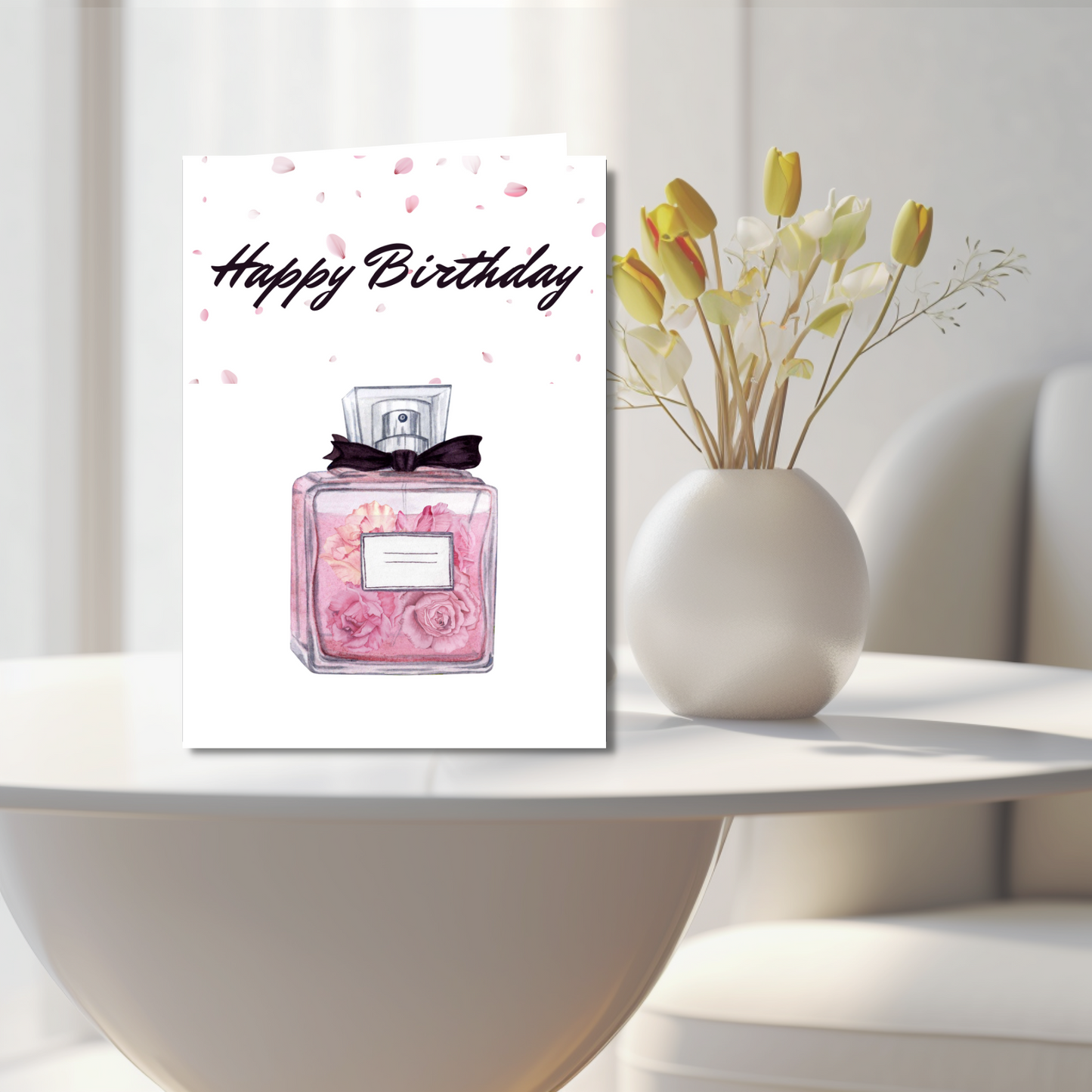 Perfume-themed Birthday Card
