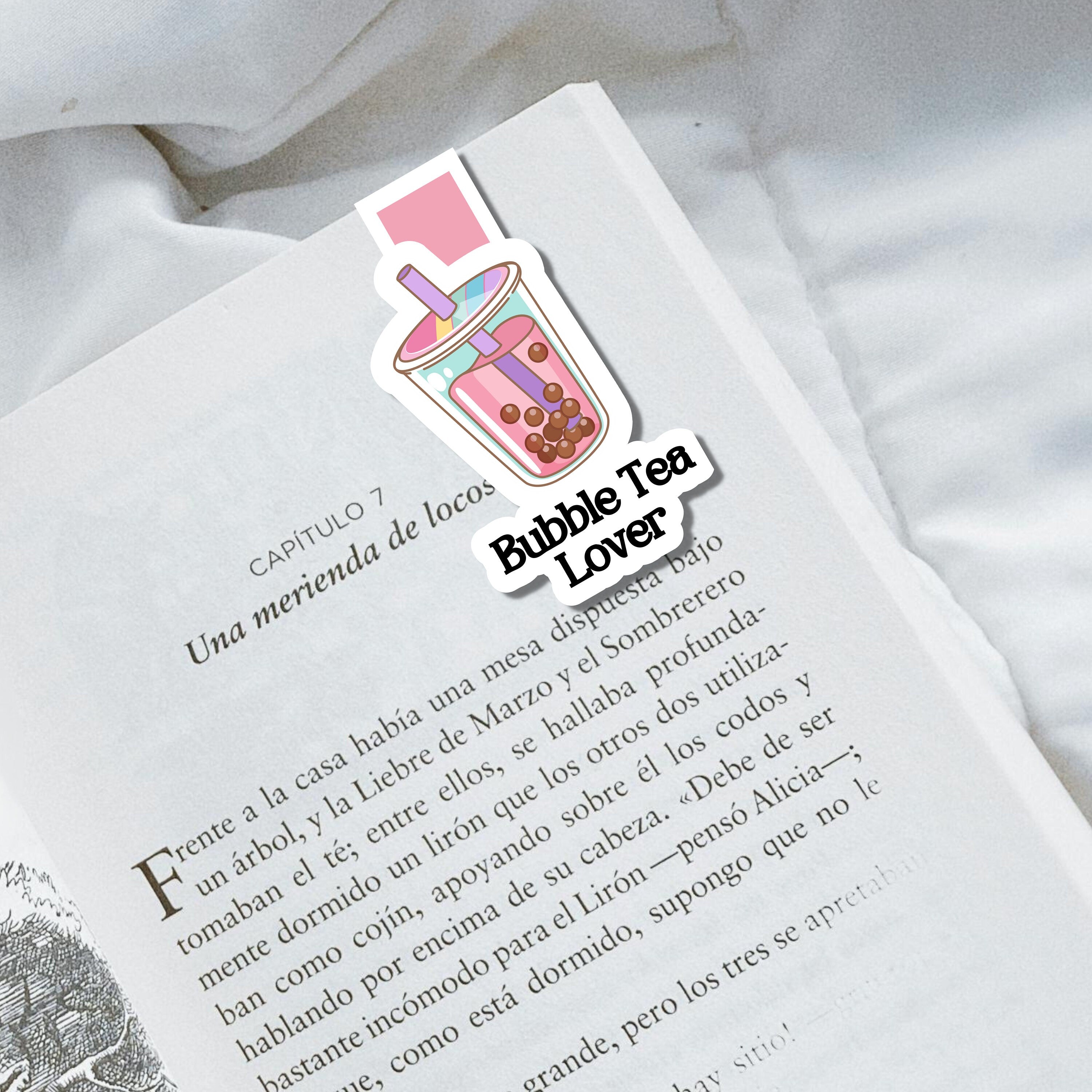 MAGNETIC BOOKMARK | Bubble Tea Bookmark | Book lover gift | Bookish | Chic Book Accessory | Reading Gift | Boba Drink | Boba Tea | Book