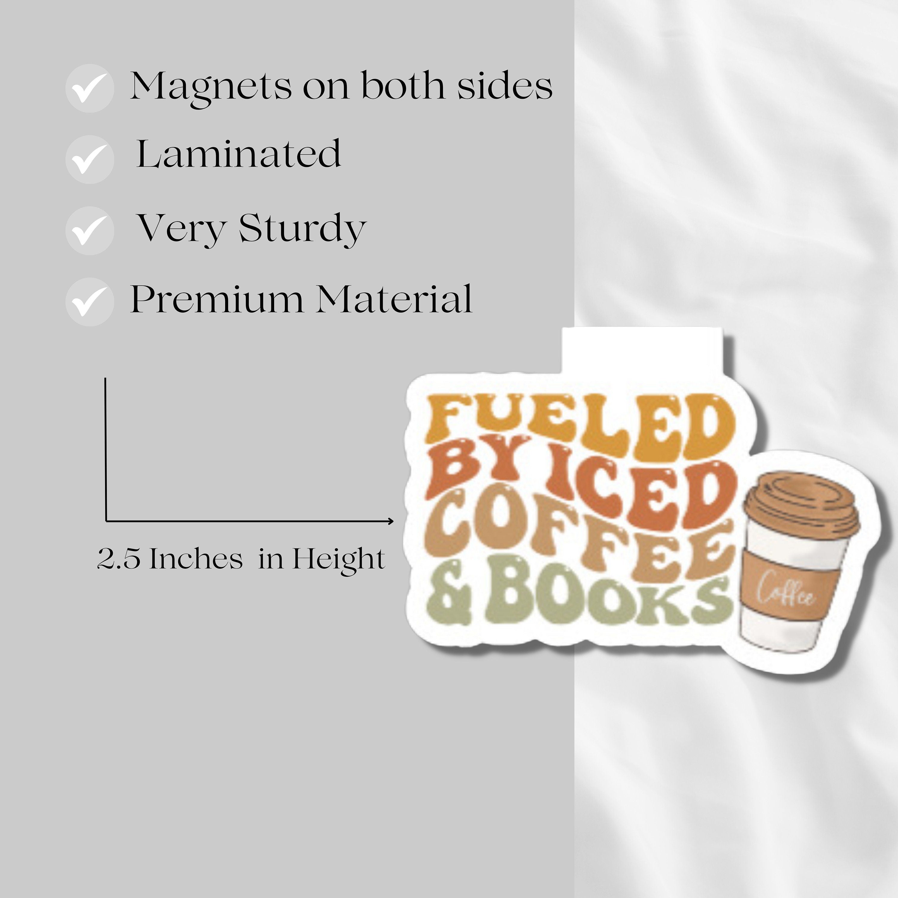 COFFEE MAGNETIC BOOKMARK | Bookmark | Book Accessories | Book Lover Gift | Cute Bookmark | Reading Gifts | Iced Coffee |Cute bookmark | Gift