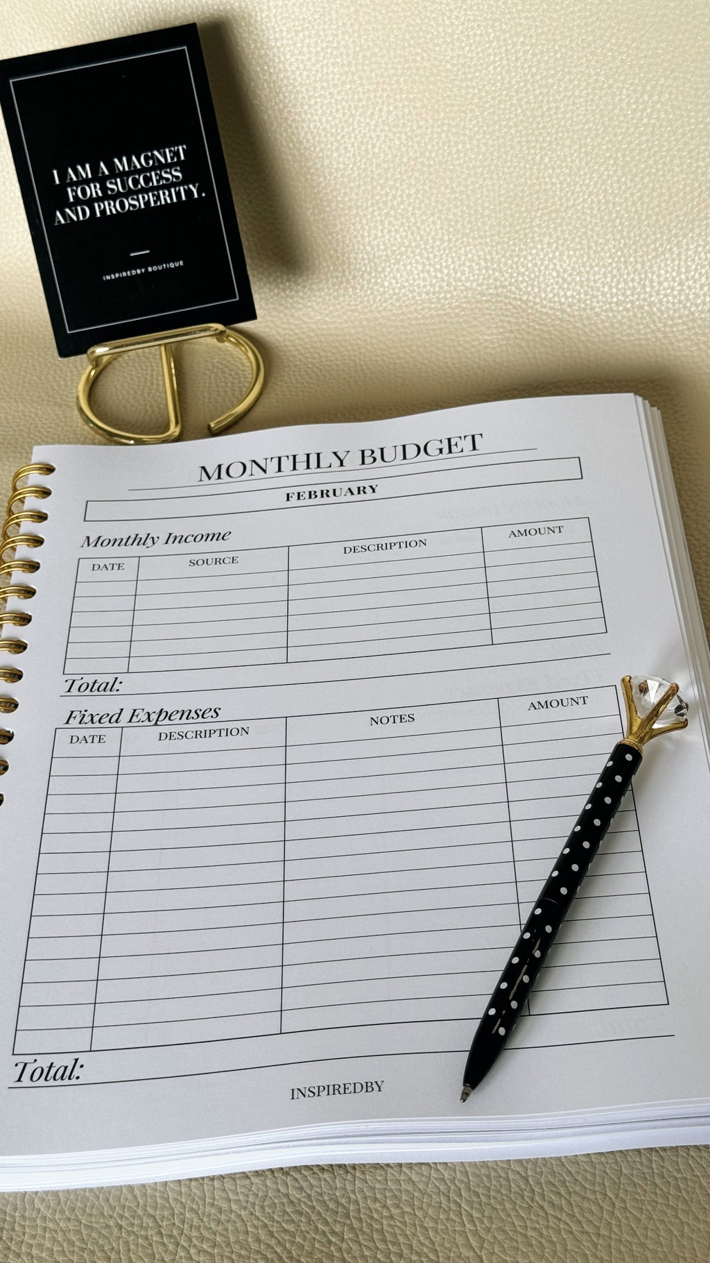 Minimal Business Planner for Women Entrepreneurs