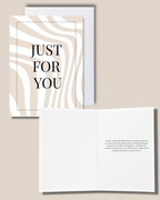 Minimal Just For You Greeting Card