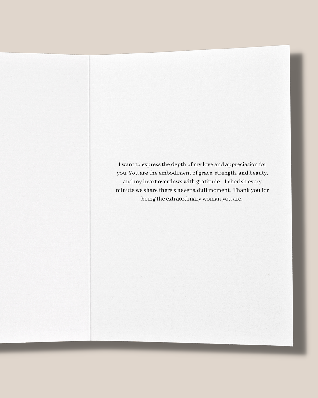Minimal Just For You Greeting Card