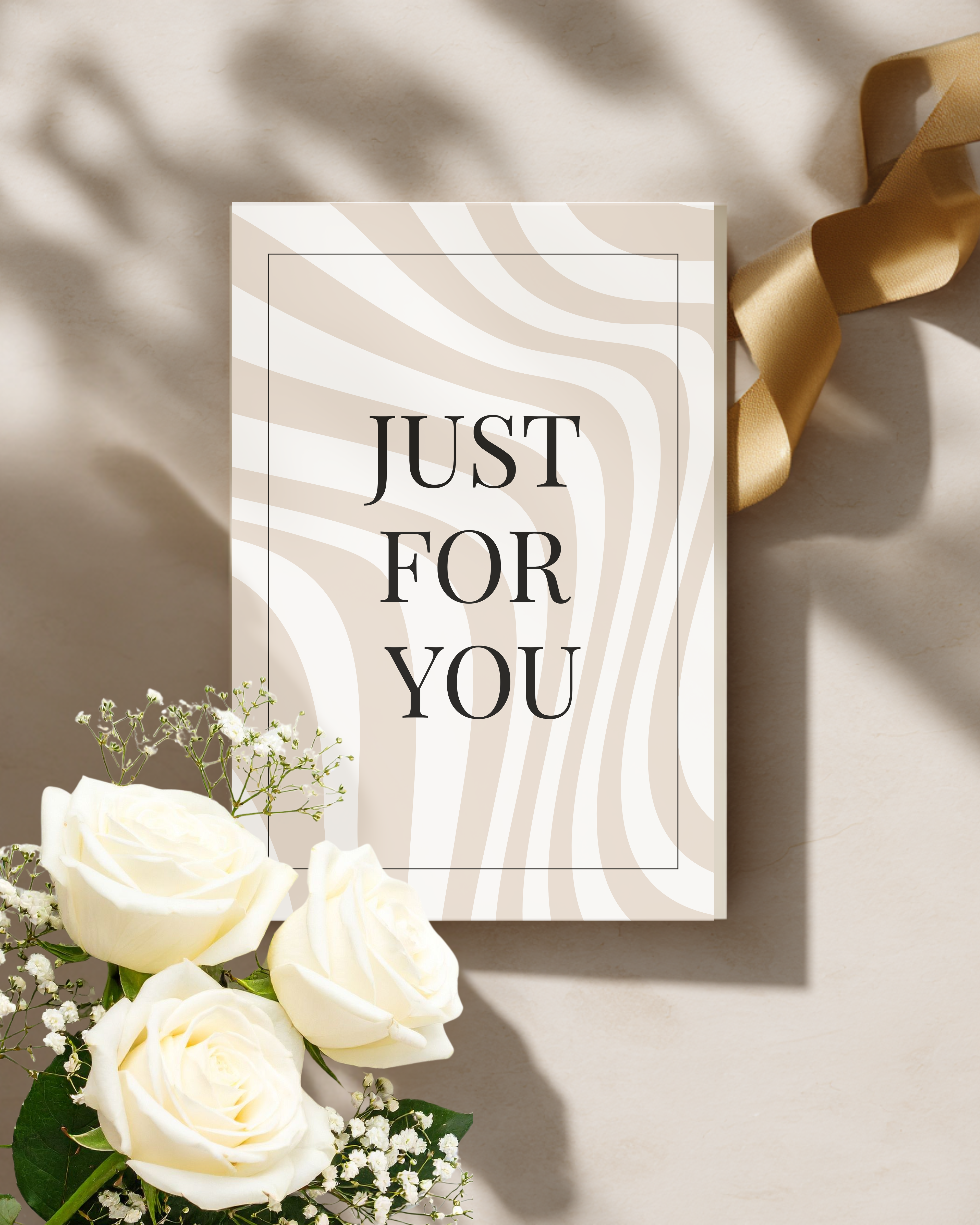 Minimal Just For You Greeting Card