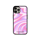 Personalized iPhone Case – pink phone case -swirly phone case – Holographic – cute phone case - pretty phone case - retro phone case - Y2K