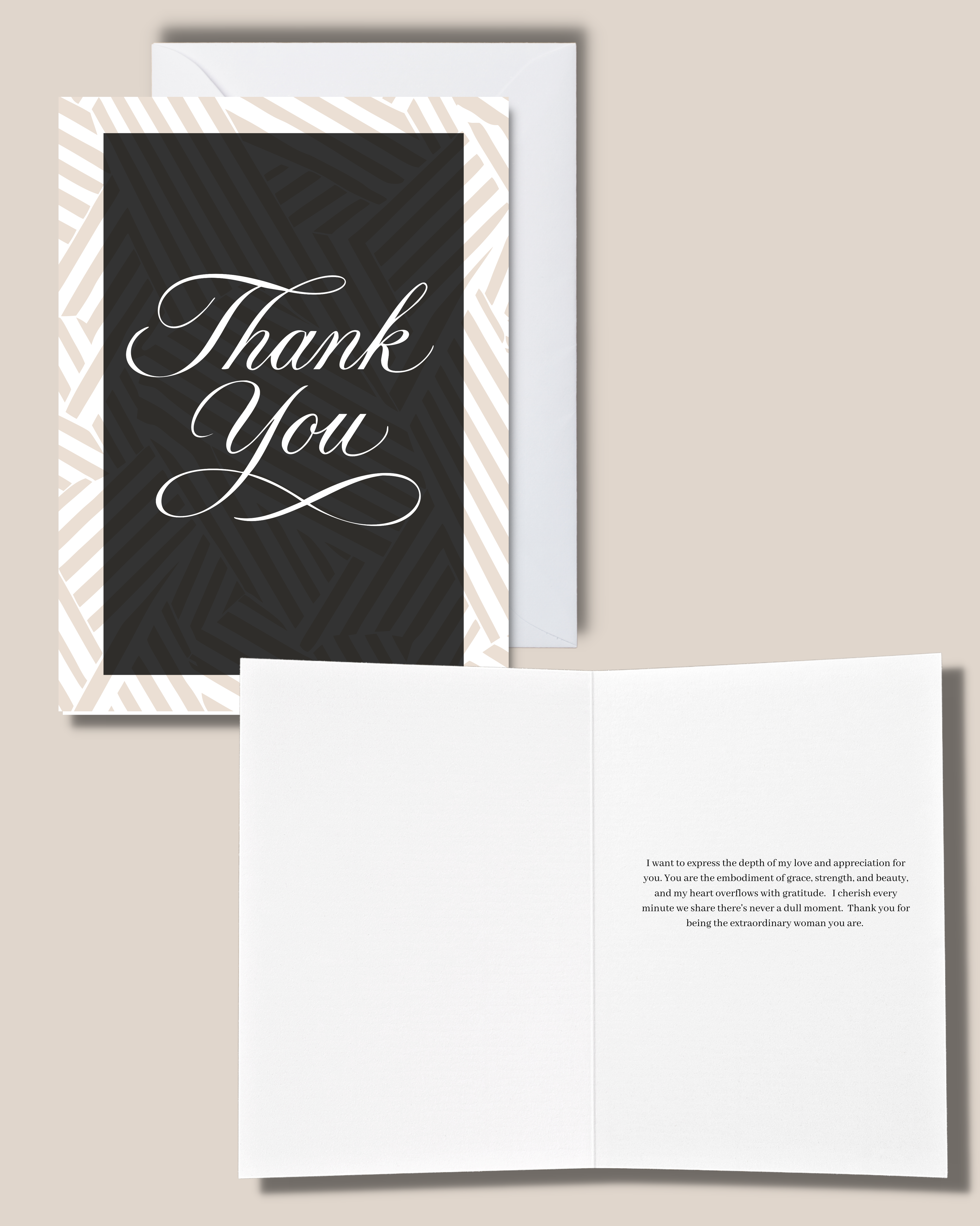 Elegant Thank You Greeting Card