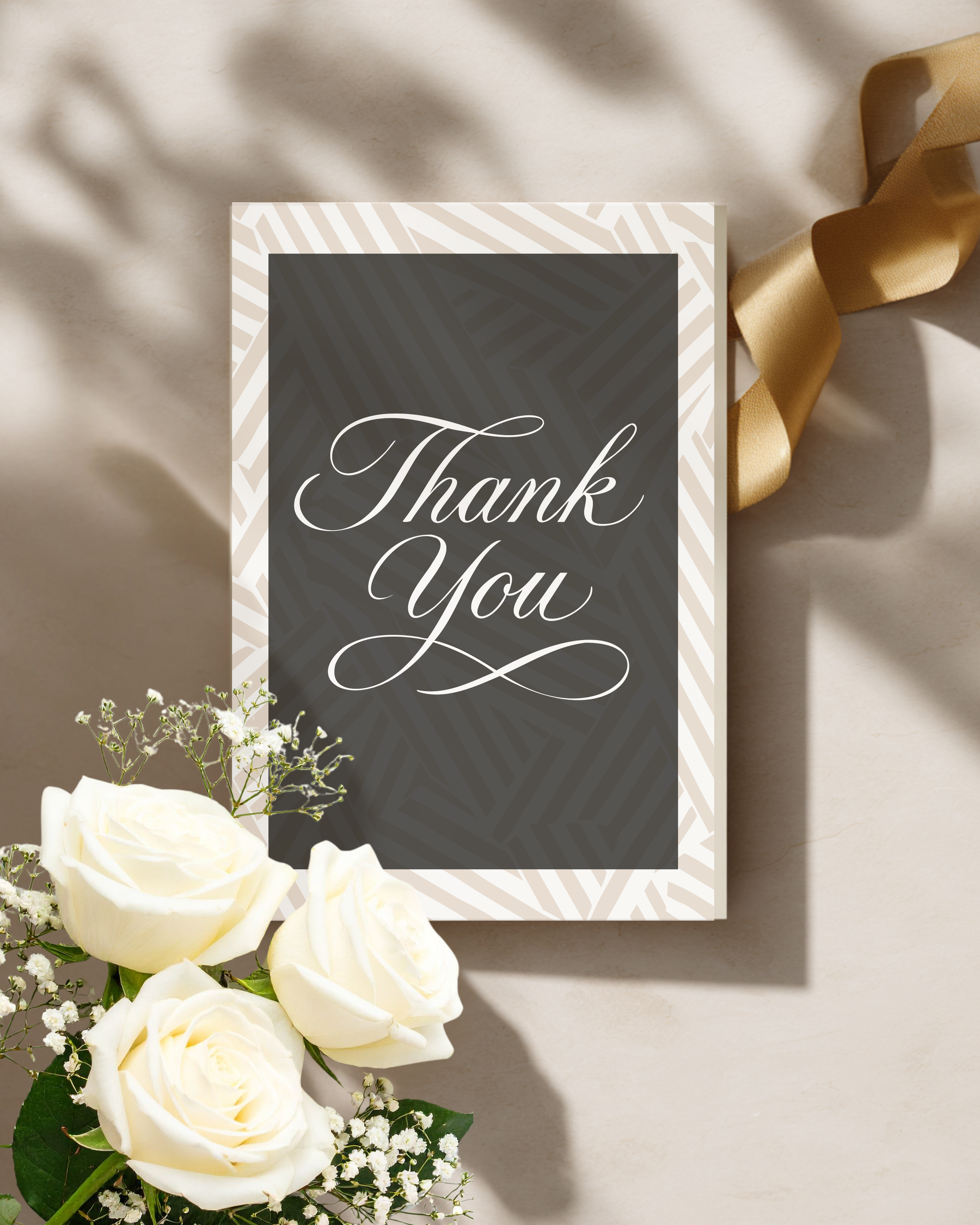 Elegant Thank You Greeting Card