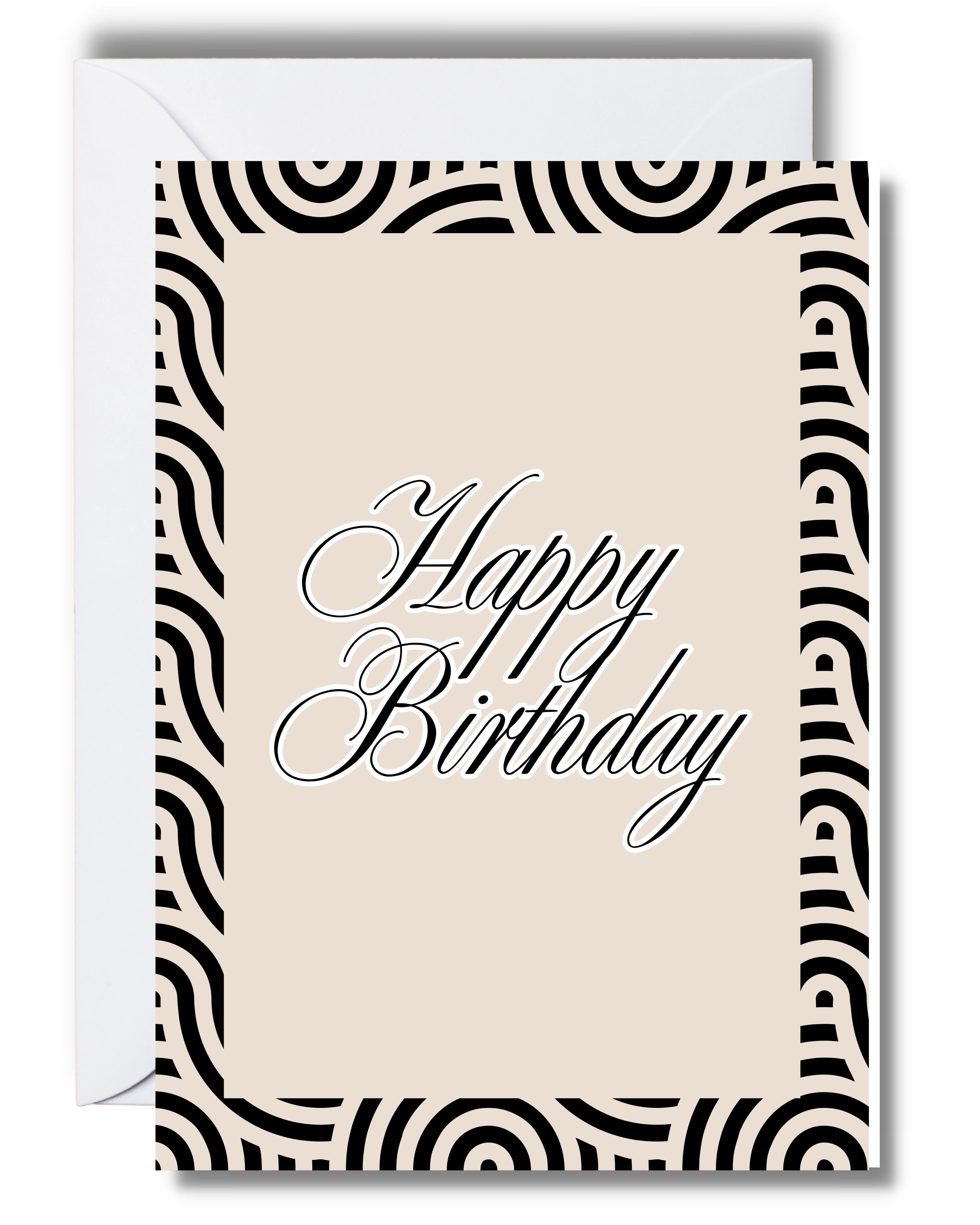 Minimalist Happy Birthday Greeting Card
