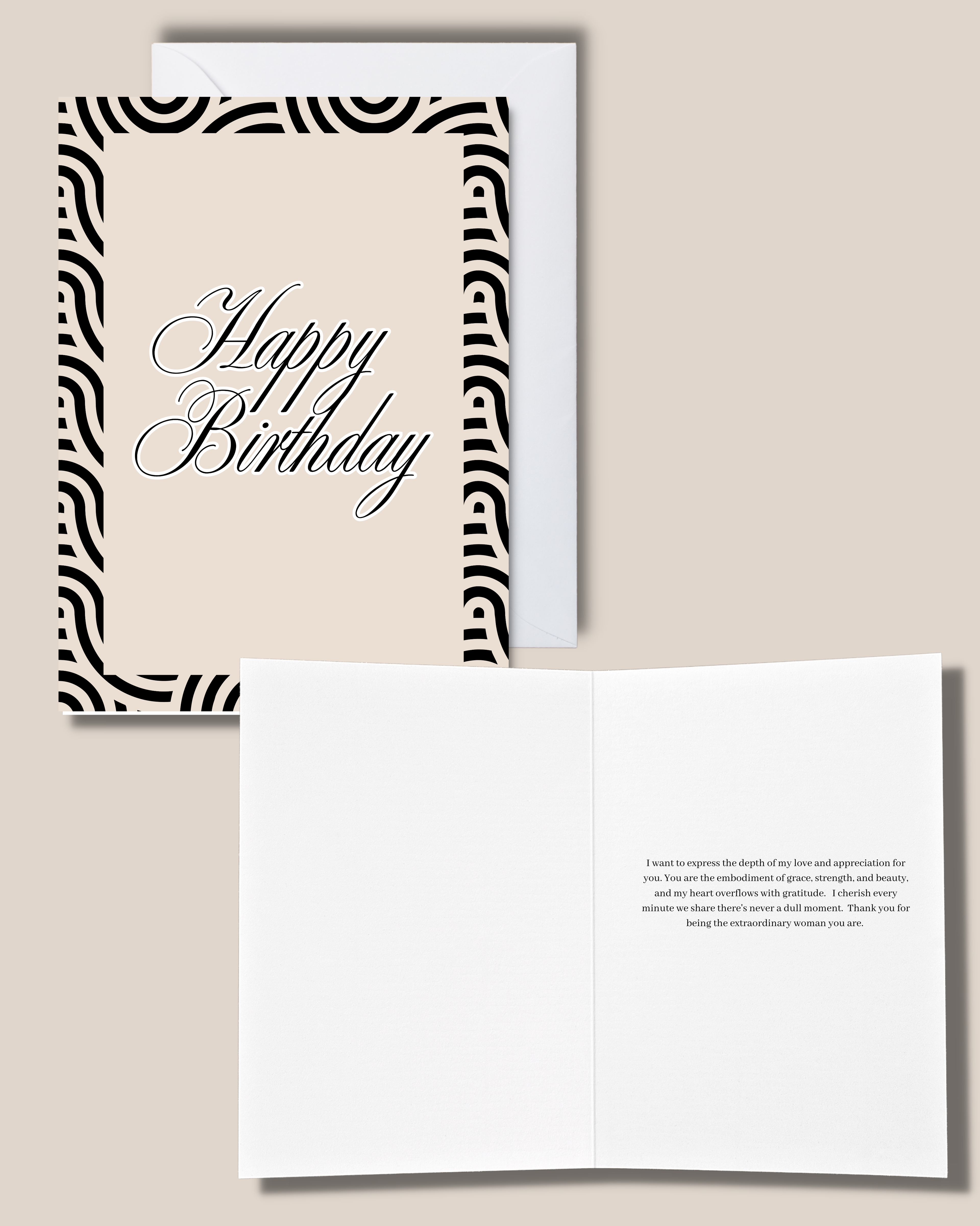 Minimalist Happy Birthday Greeting Card