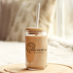 Millionaire Mindset 16oz Glass Tymbler