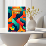 Load image into Gallery viewer, Abstract Thank You Card
