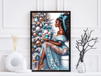 Framed Glamorous Christmas Wall Print