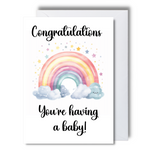 Load image into Gallery viewer, Baby Footprints Congrats Card
