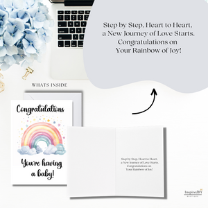 Baby Footprints Congrats Card