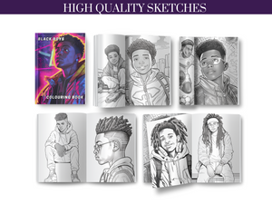 Black Boys Colouring Book