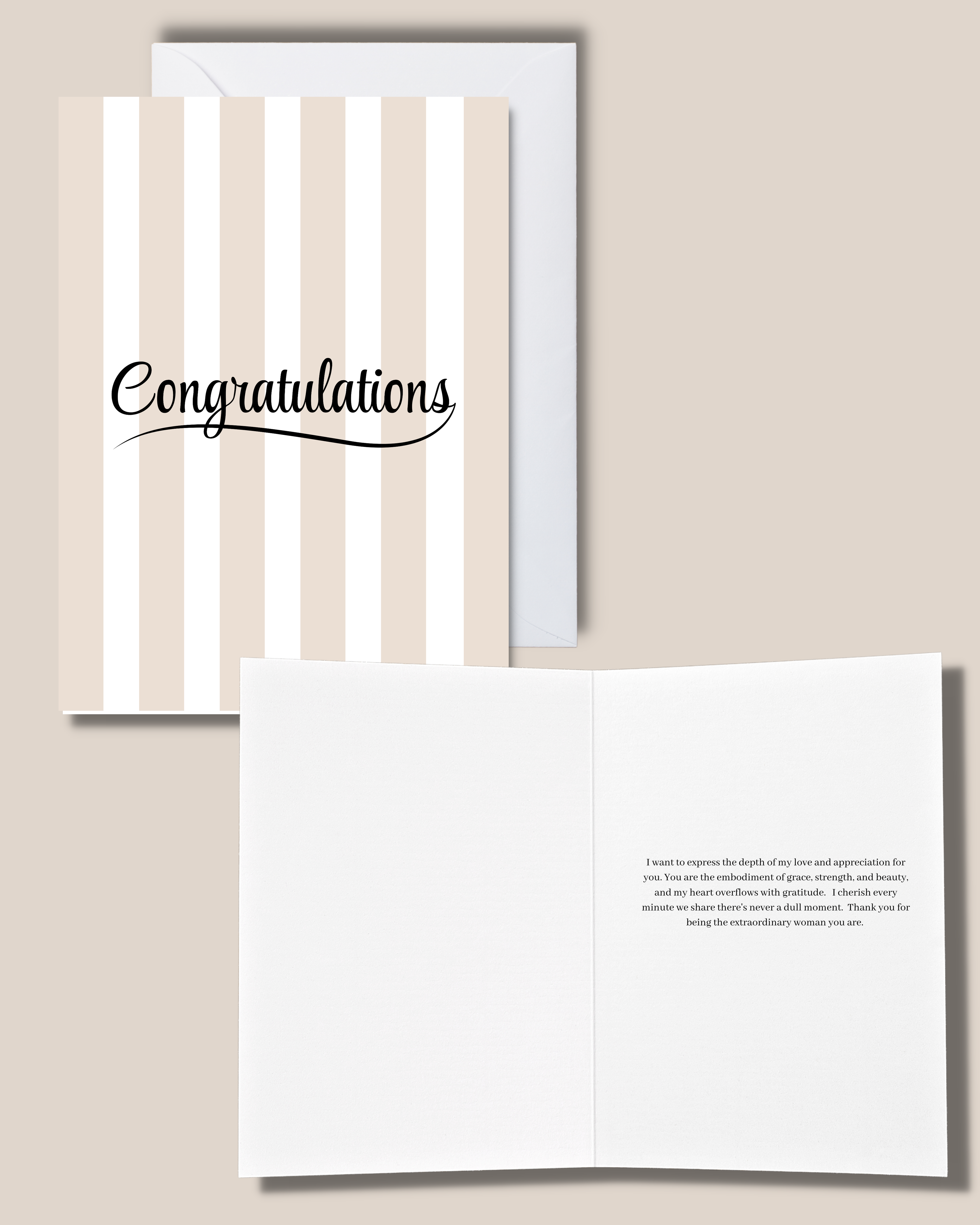 Minimalist Congratulations Greeting Card