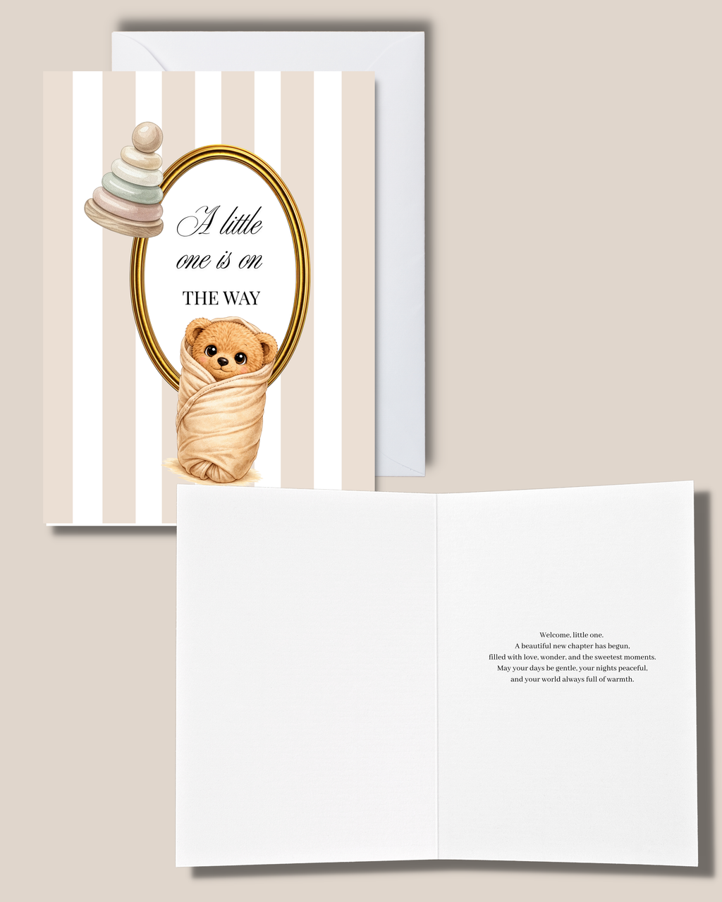 Neutral New Baby Card