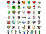 Load image into Gallery viewer, Minecraft Stickers (Random Pack of 10)
