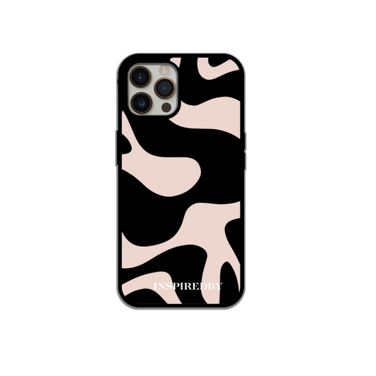 Elegant beige and Black Phone Case perfect gift for her cute phone case the best gift for teens who love trendy phone cases and  iPhone case