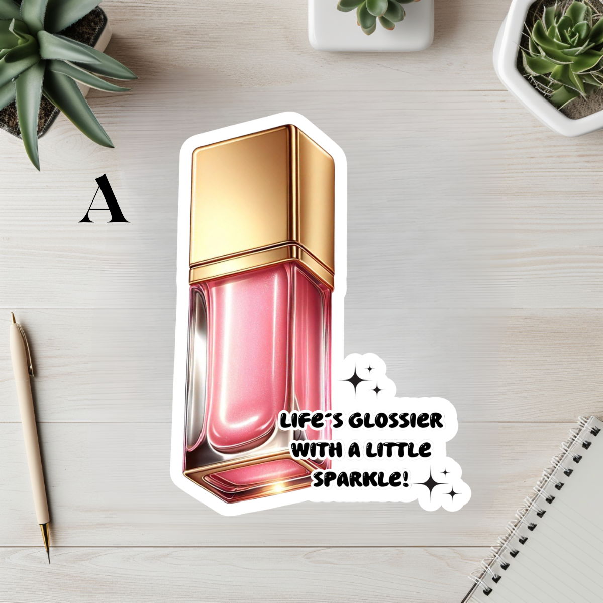 Girly Pink Sticker Pack for the perfect gift for her it's trendy stickers with Inspirational quotes just simply pretty glamorous stickers for everyday Luxury.