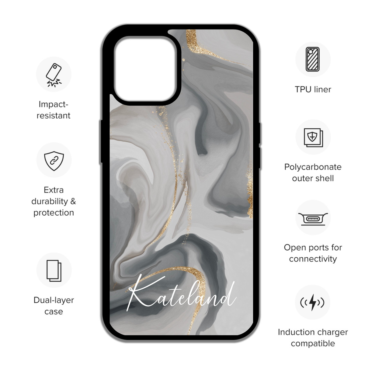 Marble phone case perfect gift for her - cute phone case - best birthday gift - iphone case - girly phone case
