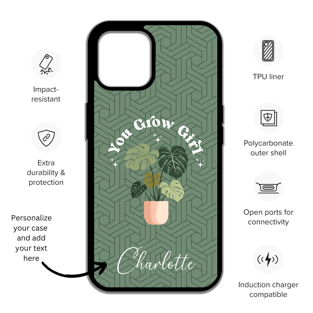 You Grow Girl Iphone Case