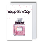Perfume-themed Birthday Card