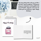 Perfume-themed Birthday Card