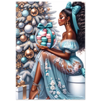 Glamorous Black Woman Christmas Print