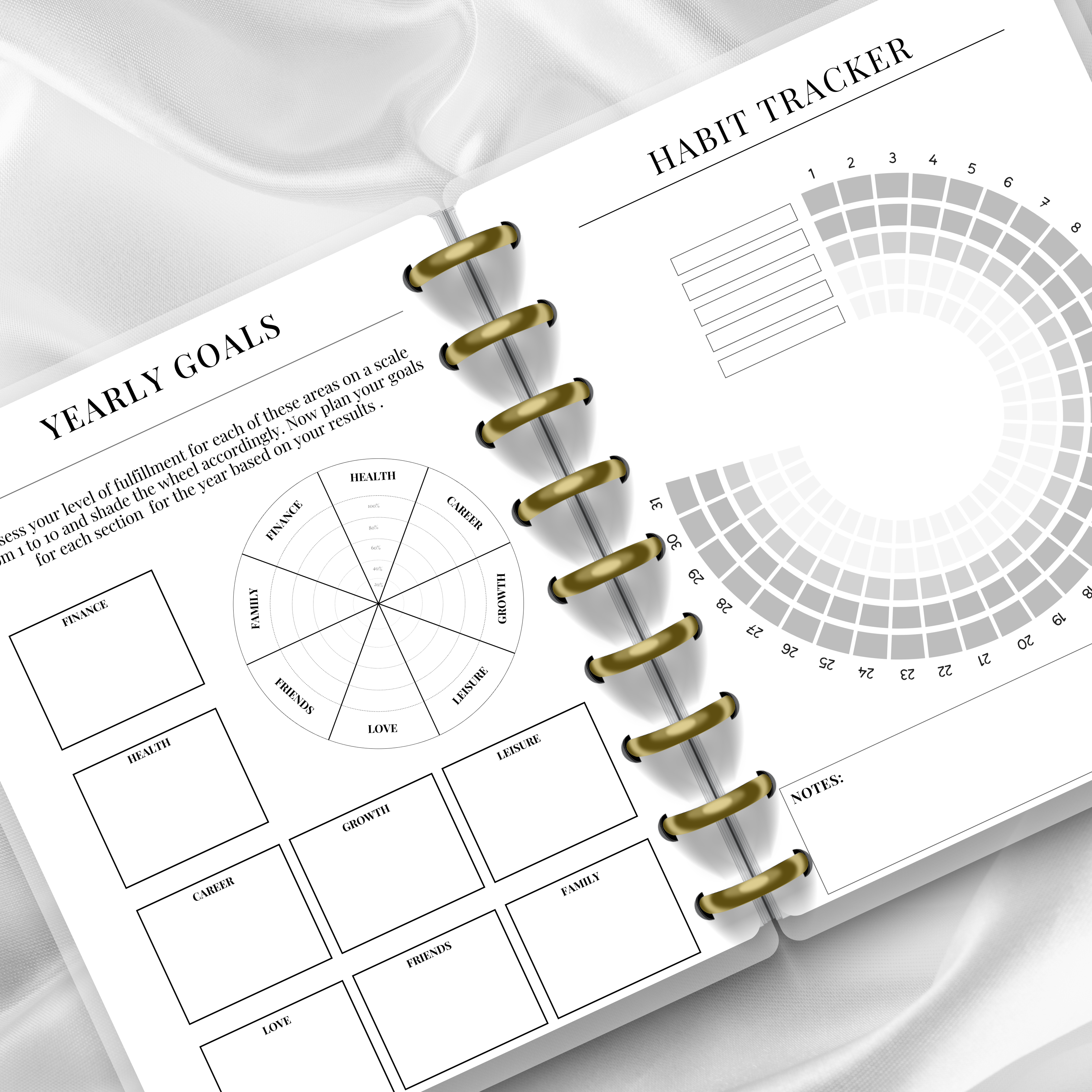 Undated Disc Bound Planner