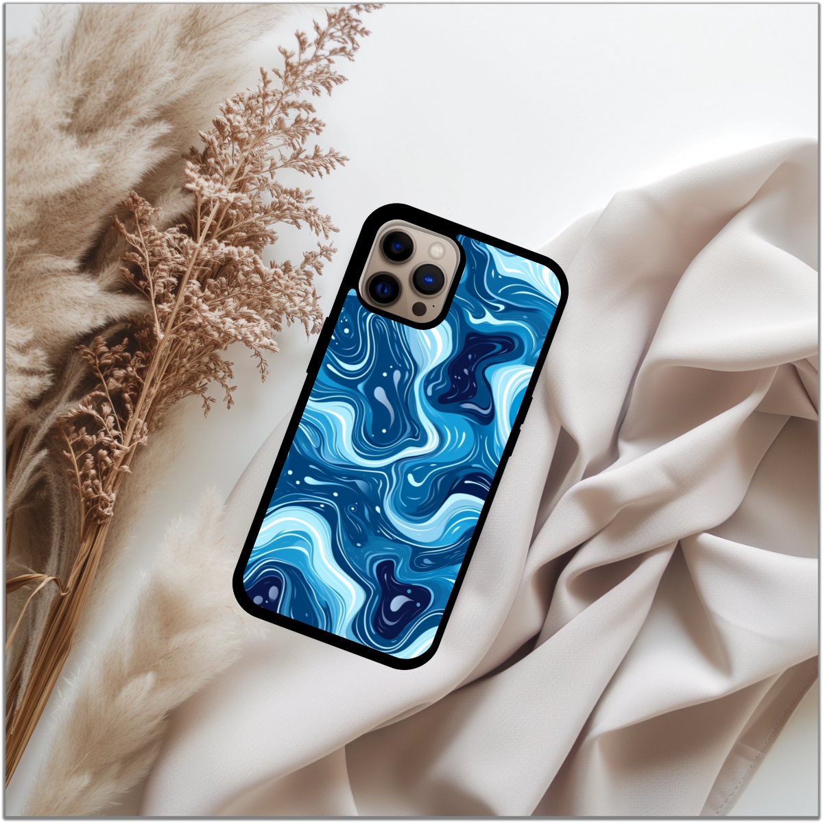 Swirl Pattern Phone Case - Ocean Blue phone case the perfect gift for her - cute phone case - best birthday gift - iphone case - girly phone case - pretty phone case - Blue phone case