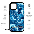 Swirl Pattern Phone Case - Ocean Blue phone case the perfect gift for her - cute phone case - best birthday gift - iphone case - girly phone case - pretty phone case - Blue phone case