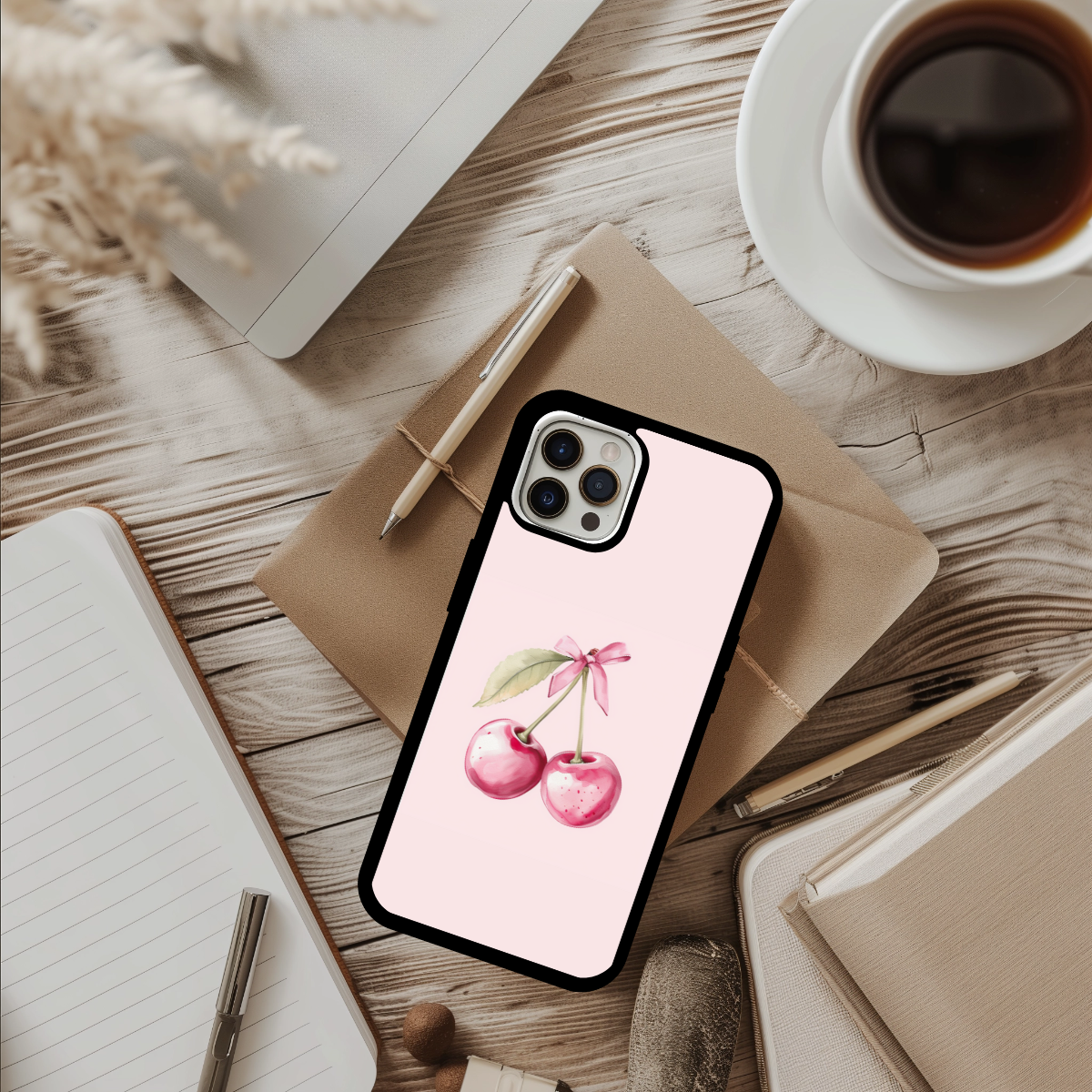Coquette Phone Case - Cherry phone case the perfect gift for her - cute phone case - best birthday gift - iphone case - girly phone case - pretty phone case - pink phone case