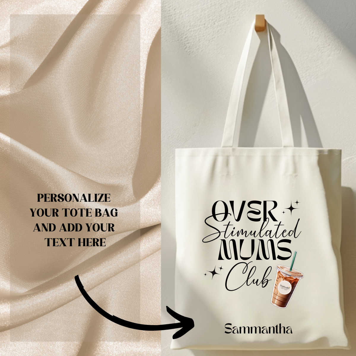 Over Stimulated Mums Club  Tote Bag