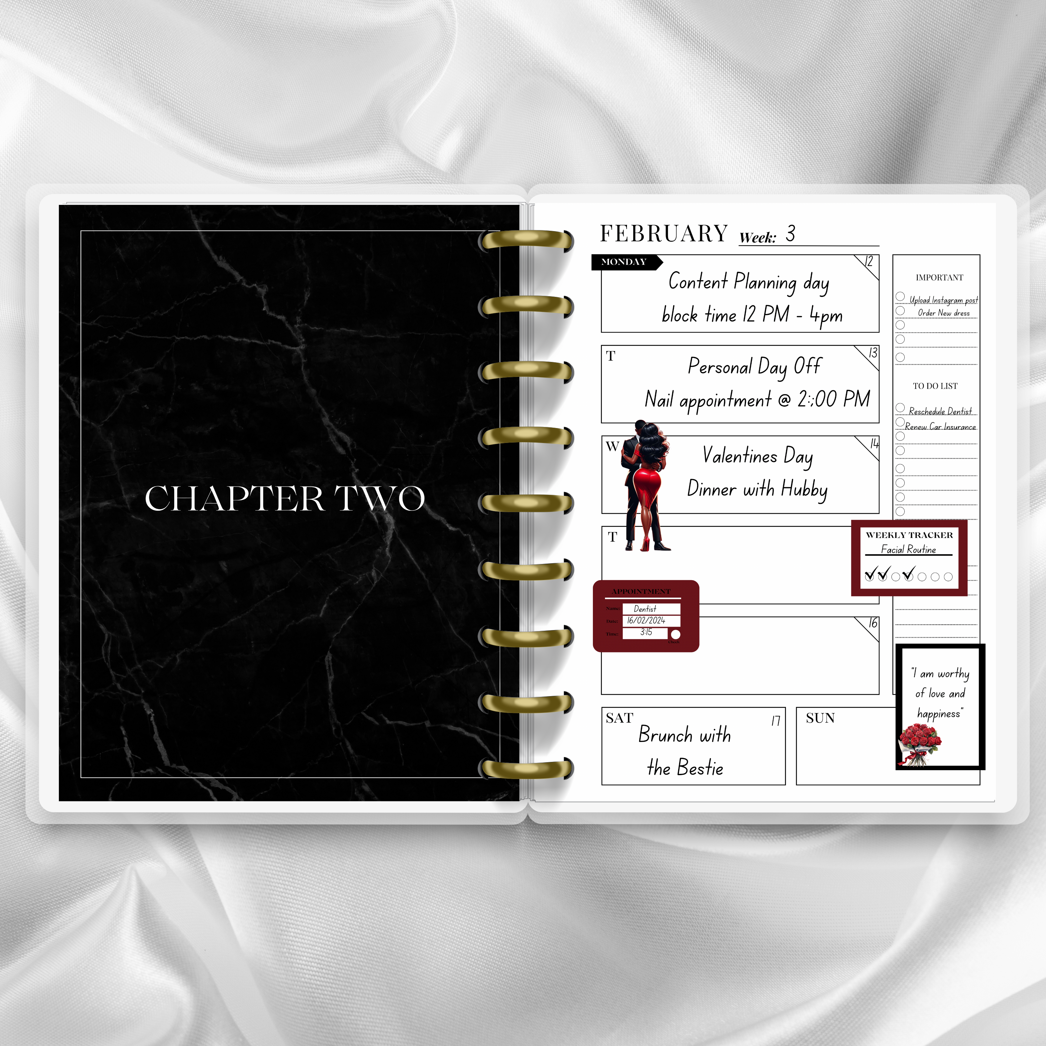 Undated Disc Bound Planner