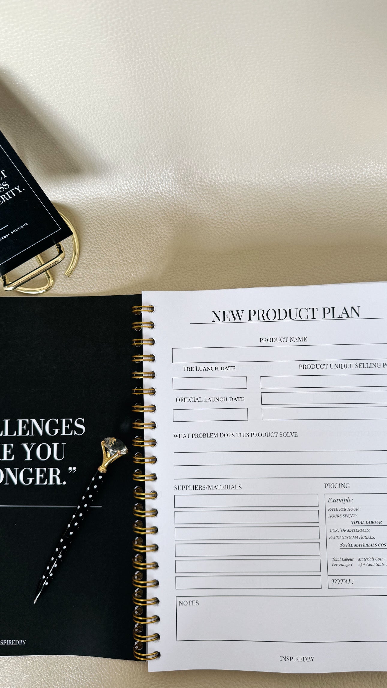 Minimal Business Planner for Women Entrepreneurs