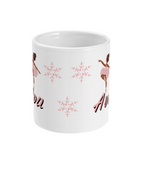 Personalised Ballerina Christmas Mug - Perfect Gift for Girls