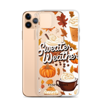 Load image into Gallery viewer, Sweater Weather Clear Case for iPhone®
