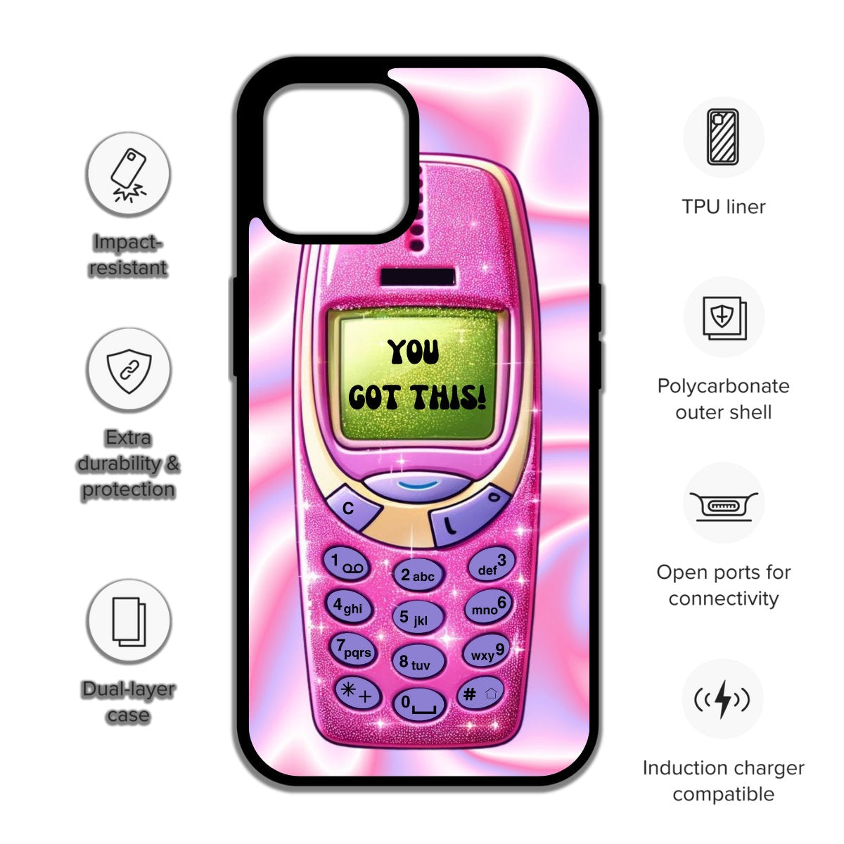 Retro Phone Case perfect gift for her - cute phone case - best birthday gift - iphone case - girly phone case - nokia phone case - Y2k