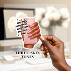 Anti-Social Sticker- Perfect Gift | Quirky | Pretty sticker | cute sticker | Girly sticker | gift for her | Girly Gift | Teen girl gift