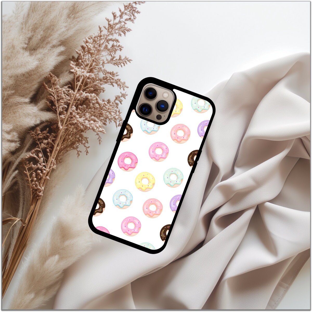 Donut Phone Case perfect gift for her - cute phone case - best birthday gift - iphone case - sweets phone case - candy phone case -