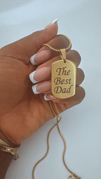 Personalized 18K Gold Chain: Stainless Steel Custom Name Pendant Necklace