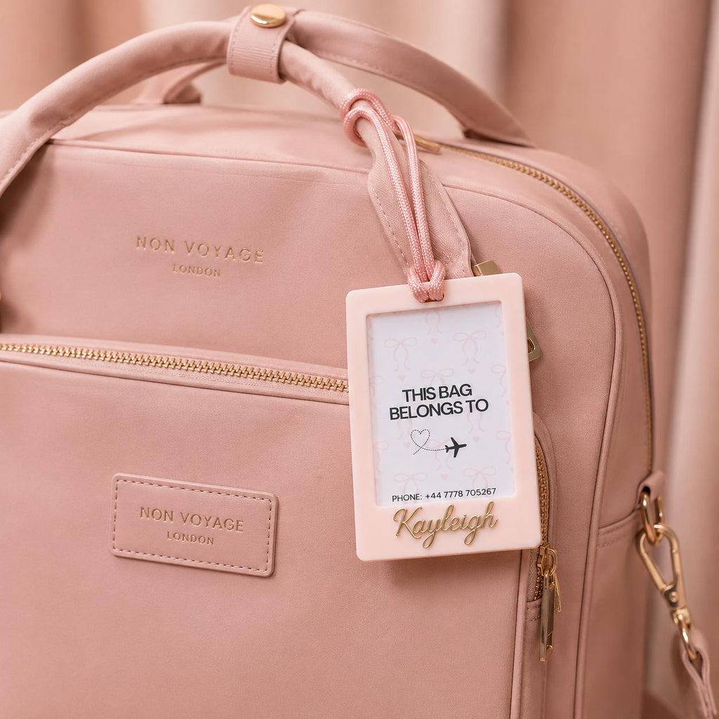 Personalised Luggage Tag, Custom Travel Bag Tag, Luxury Suitcase Tag, Personalised Name Tag, Travel Gift for Her, Kids Bag Tag