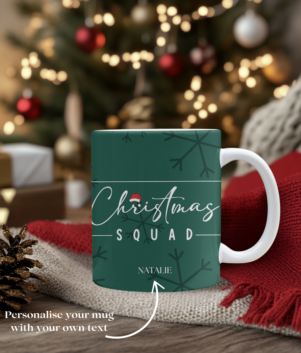 Christmas Squad - Personalised Mug - Perfect Gift for the whole family