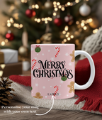 Pink Ginger Bread Man Mug - Perfect gift for her