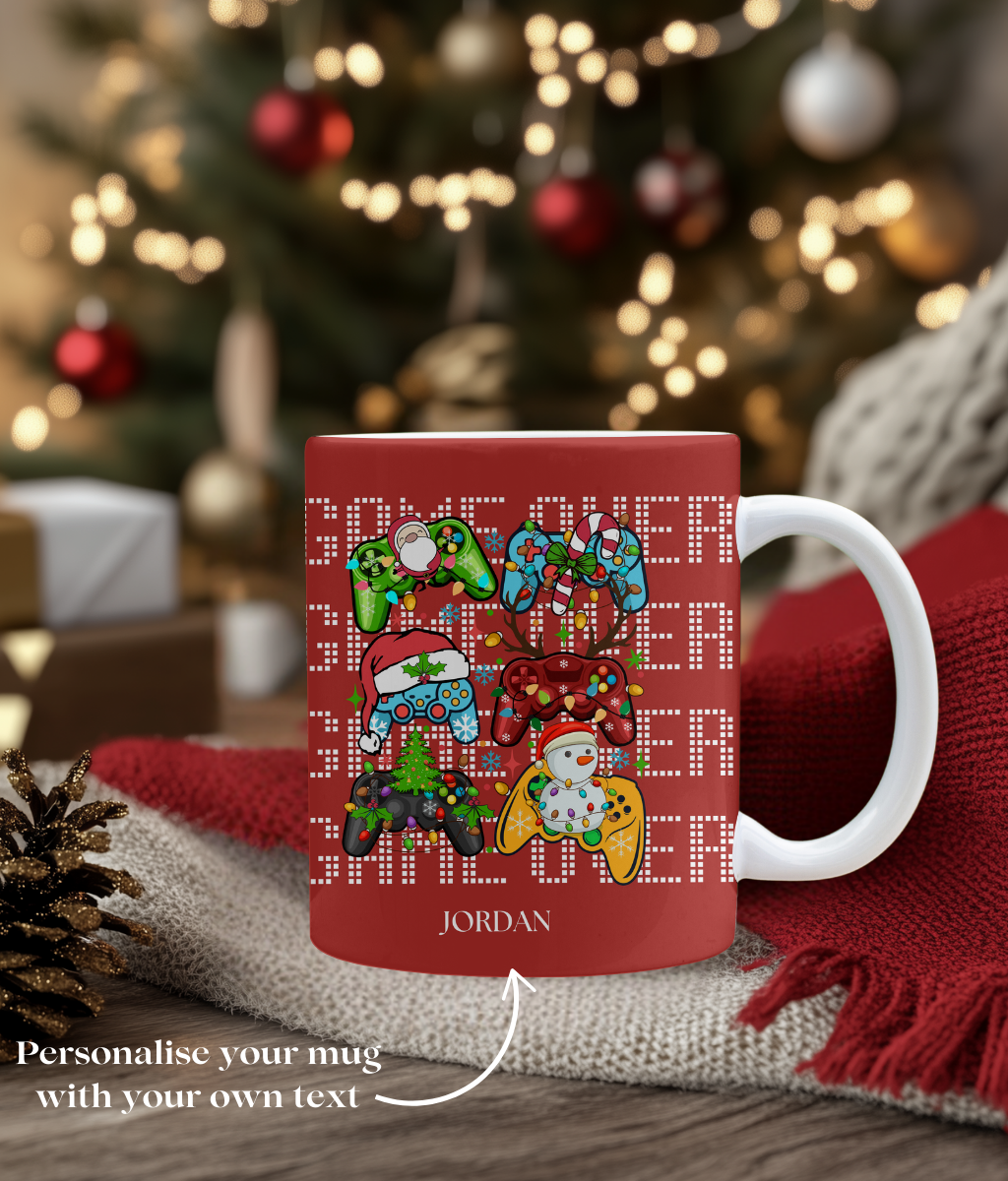 Game Over Christmas Mug - Perfect gift for girls
