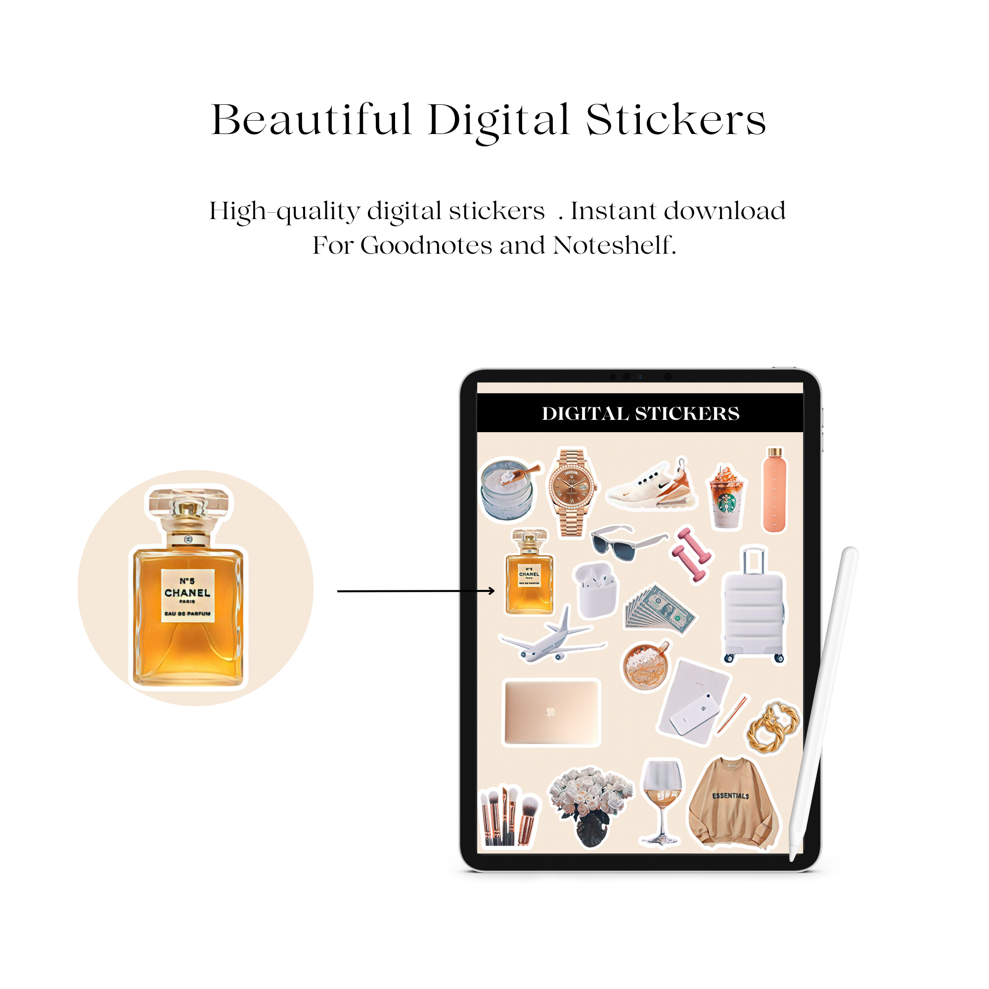 Luxury Digital Sticker Set