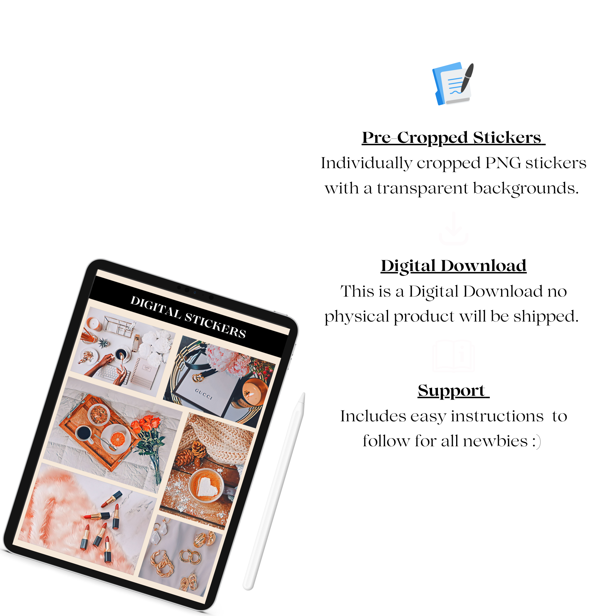Luxury Digital Sticker Set