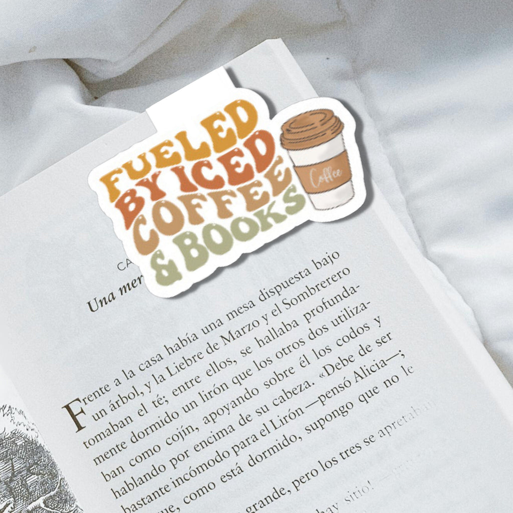 COFFEE MAGNETIC BOOKMARK | Bookmark | Book Accessories | Book Lover Gift | Cute Bookmark | Reading Gifts | Iced Coffee |Cute bookmark | Gift